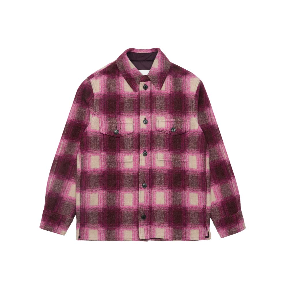 이자벨마랑 남성 KERVON 울 체크 셔츠 23AVE0052HA-A3D06H-40FA