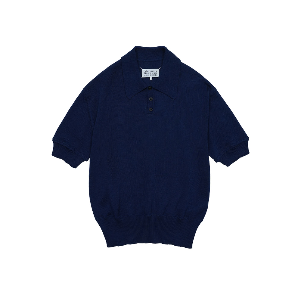 메종마르지엘라 백 스티치 폴로 니트 S50GL0045-S18204-477