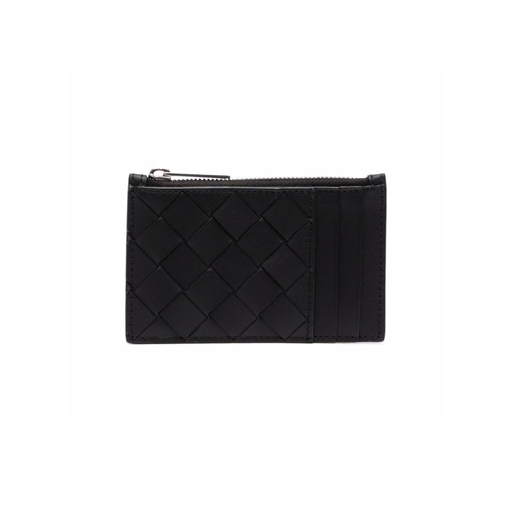 보테가 베네타 지퍼 카드 지갑 블랙 679802/VCP038803