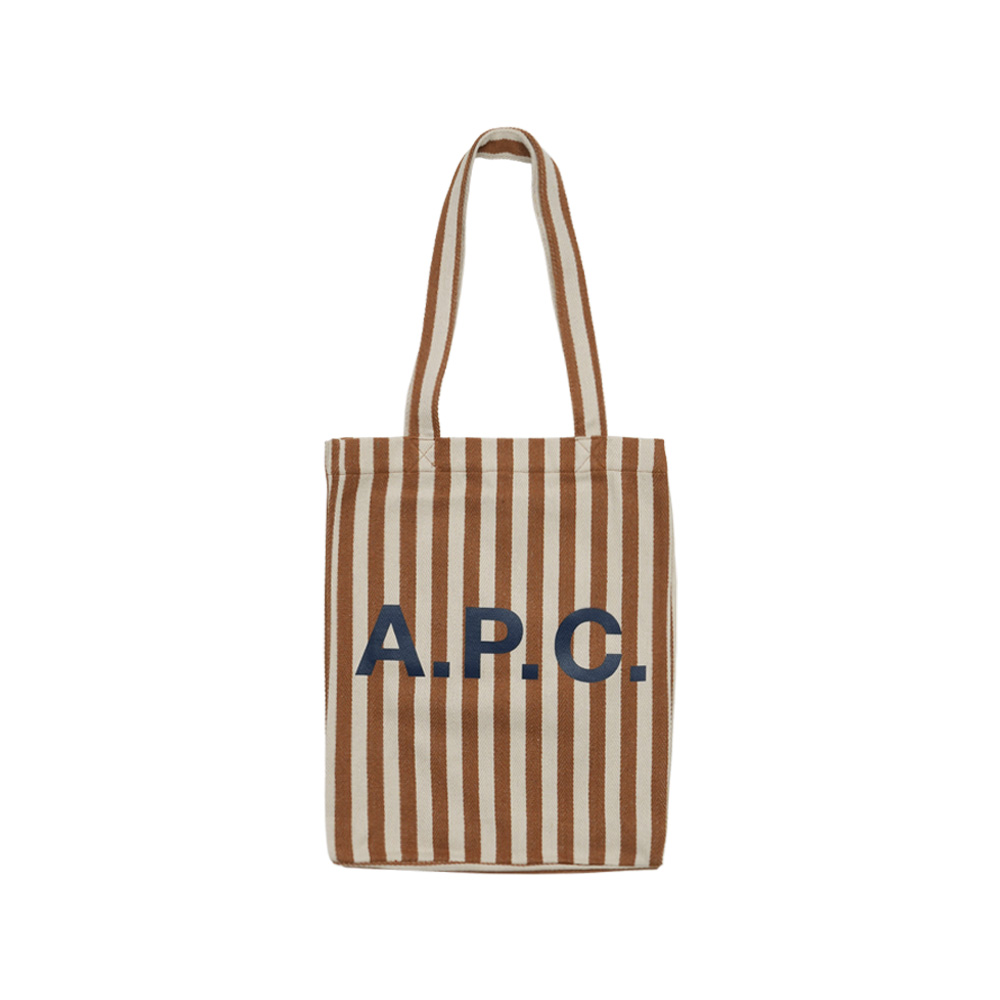 아페쎄 스트라이프 로고 토트백 COGFFM61442-CAF