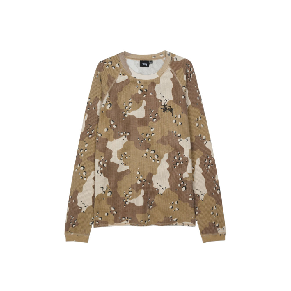 스투시 래글런 써멀 롱슬리브 데저트 카모 1140356-1006