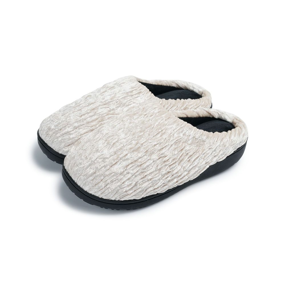 SUBU 수부(스부) 셀로시아 벨벳 방한 슬리퍼 화이트 HR-05