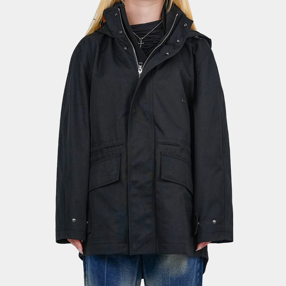 당일배송우영미 여성 후드 윈드브레이커 블랙 M241JP01941B