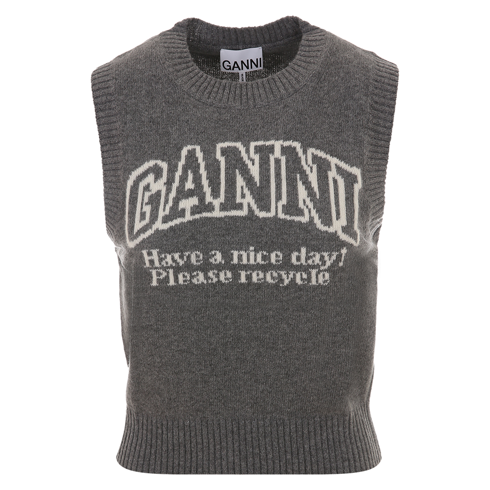 [국내/당일]25SS K2308 523 가니 그래픽 로고 램스울 프로스트그레이 베스트