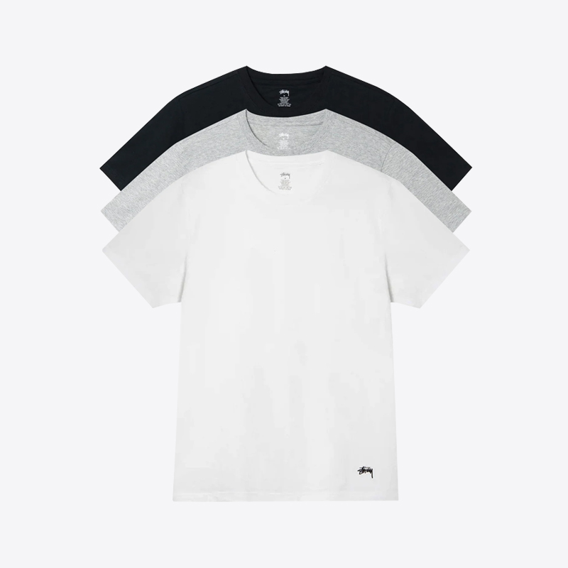 스투시 언더 로고 반팔 티셔츠 3 Pack (멀티) 1140355
