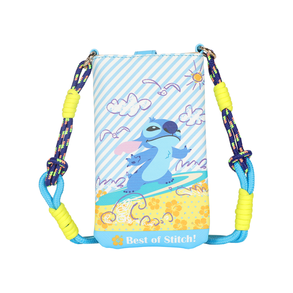 디즈니 스티치 스트링 크로스백 블루 A