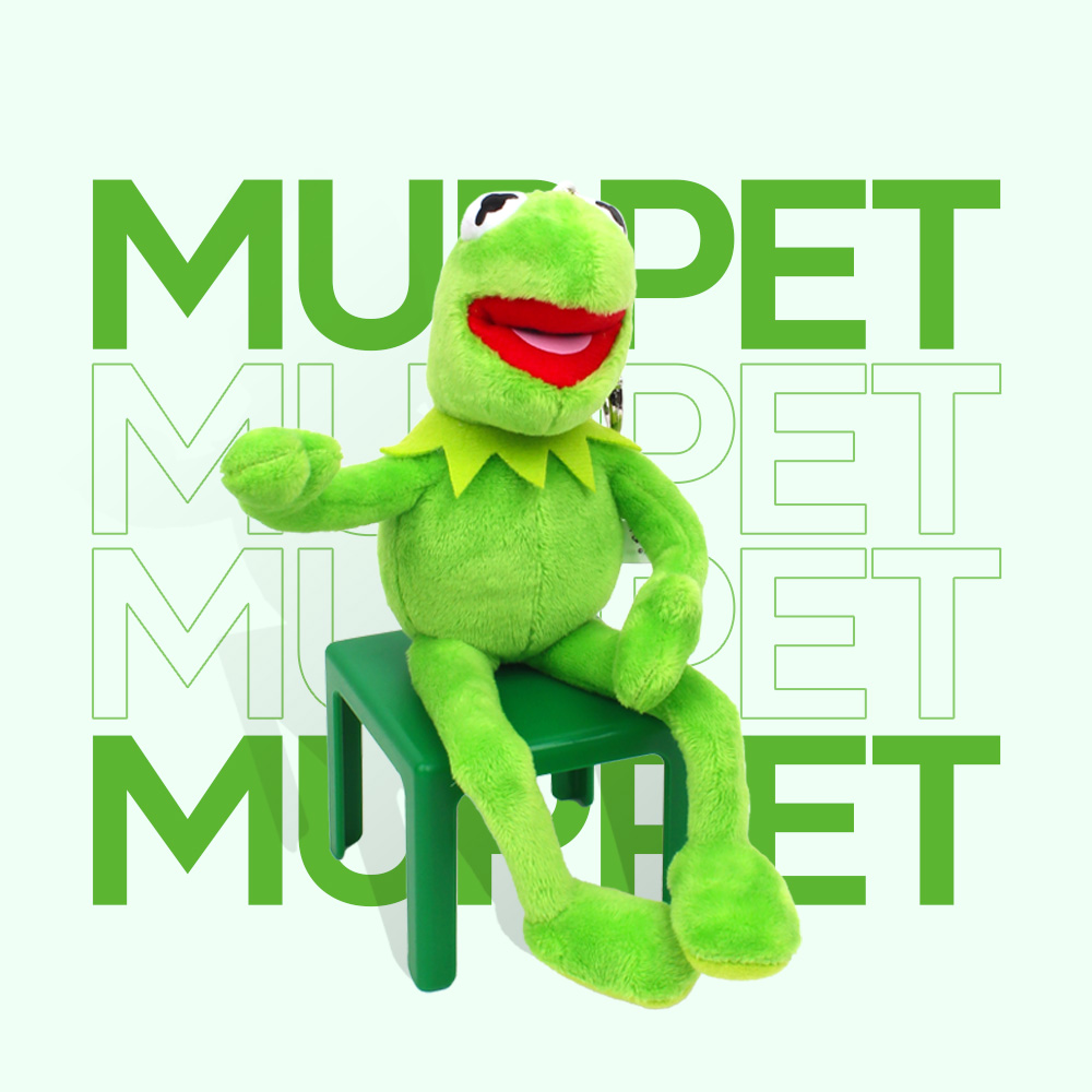 디즈니 머펫 개구리(커밋) 인형키링_20cm