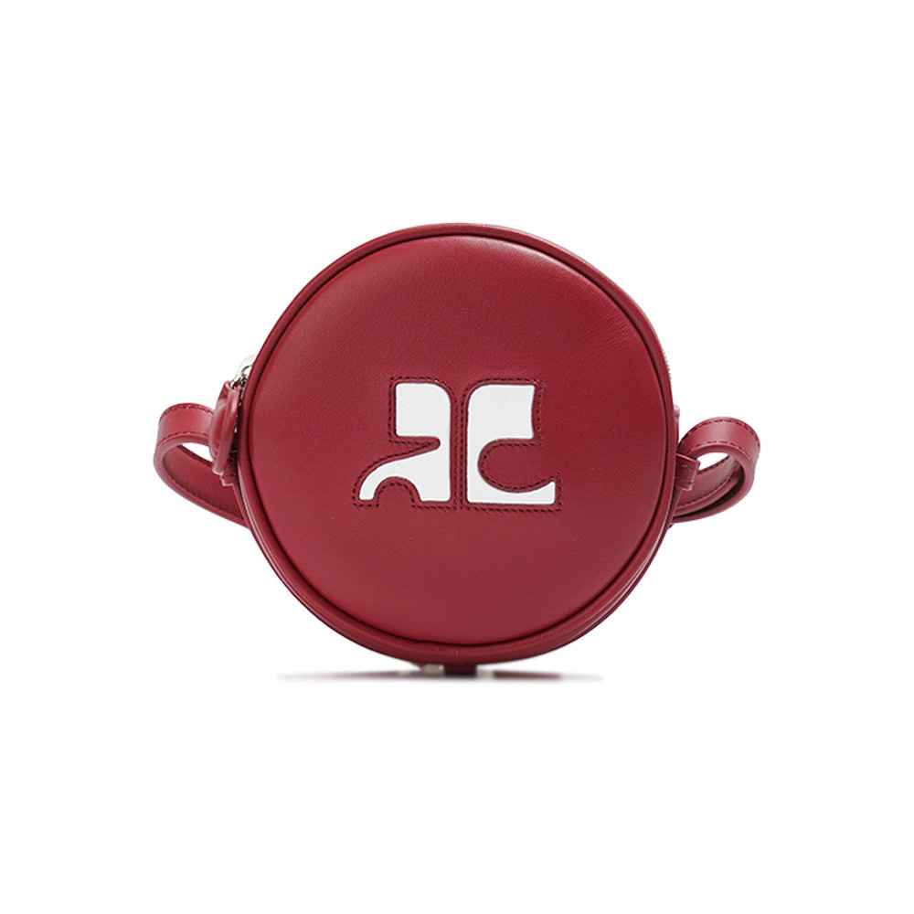 꾸레쥬 여성 리에디션 로고 서클 숄더백 레드 PERGSA066CR0045-4034