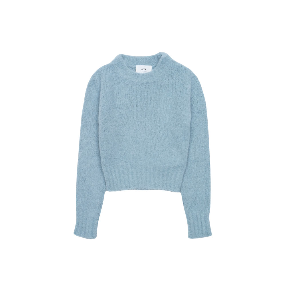 아미 여성 브러쉬드 알파카 니트 아쿠아마린 FKS026-KN0021-468