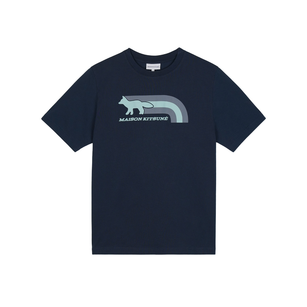 메종키츠네 남여공용 플래시 폭스 콤포트 반팔티셔츠 네이비 MM00113KJ0118-P492