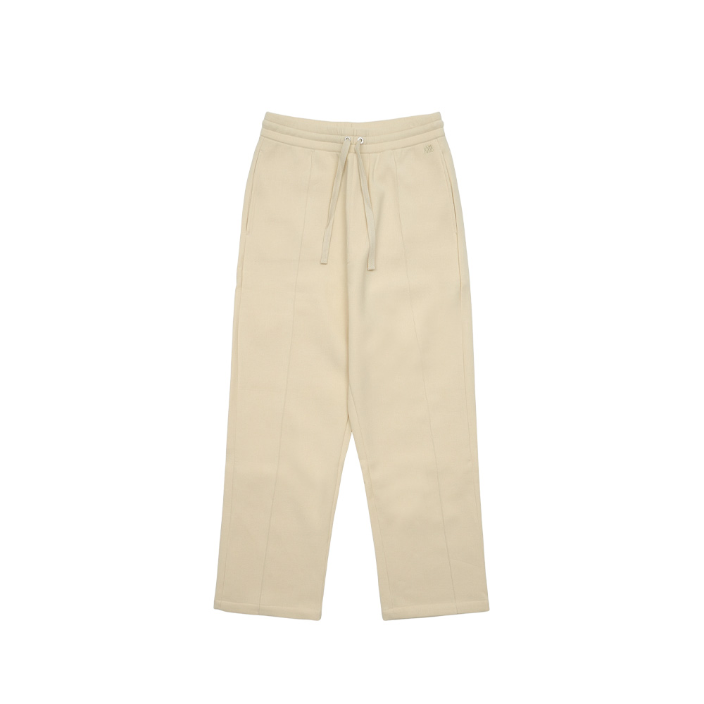 아미 남성 톤온톤 로고 자수 팬츠 아이보리 HTR215-750-709