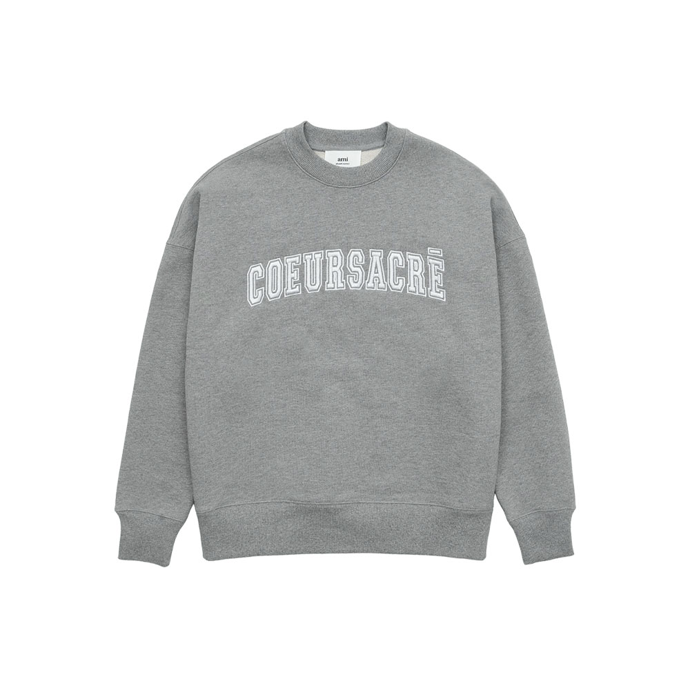 아미 남성 COEUR SACRE 레터링 로고 맨투맨 USW009-747-055