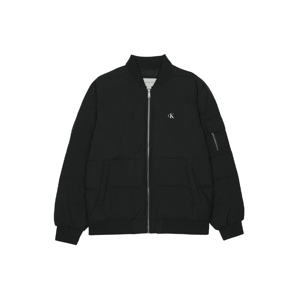 캘빈클라인 남성 나일론 퀼팅 다운 봄버 자켓 블랙 J326806-BEH