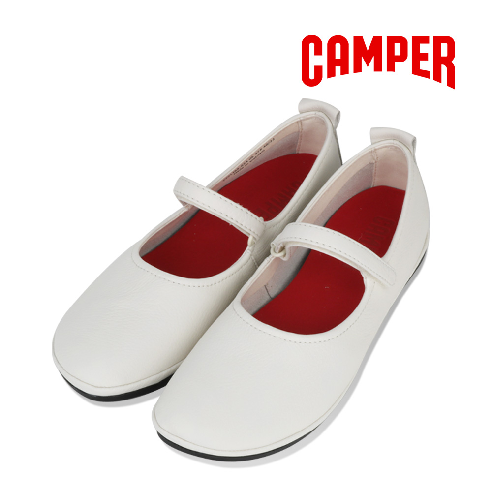 캠퍼 플랫슈즈 라이트 니나 여성 발레리나 화이트 K201365-024