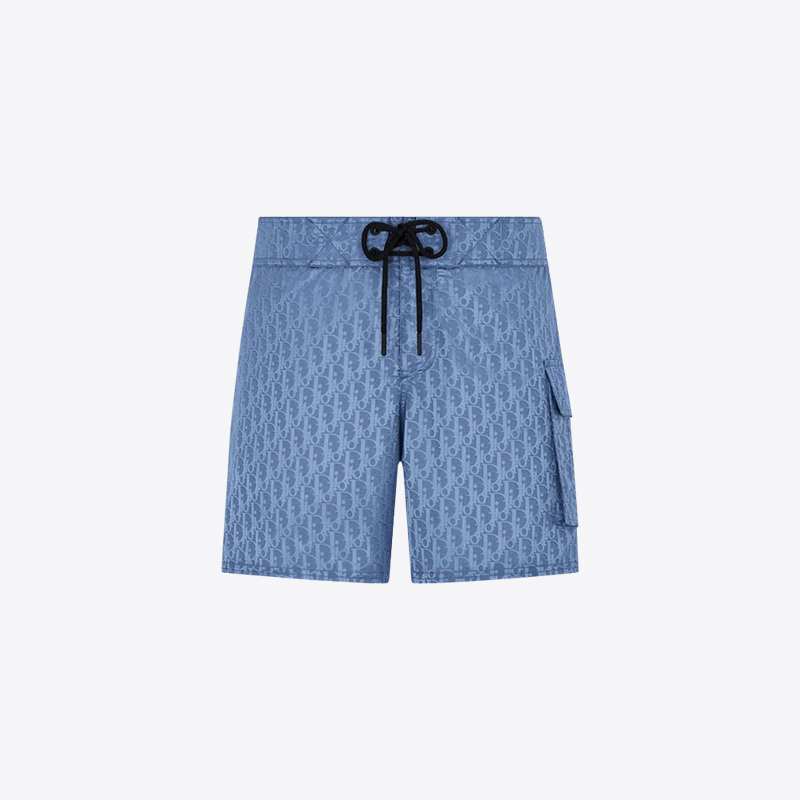 디올 남성 오블리크 스윔 쇼츠 팬츠 (블루) 293B103CB066 C510