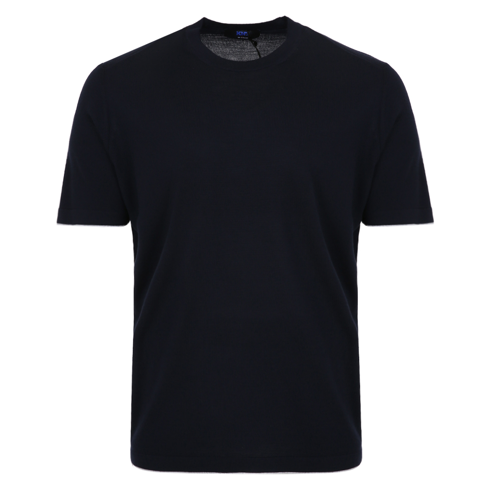 [국내/당일]25FW UMM0700 NAVY 키톤 울 니트 웨어 네이비 반팔티
