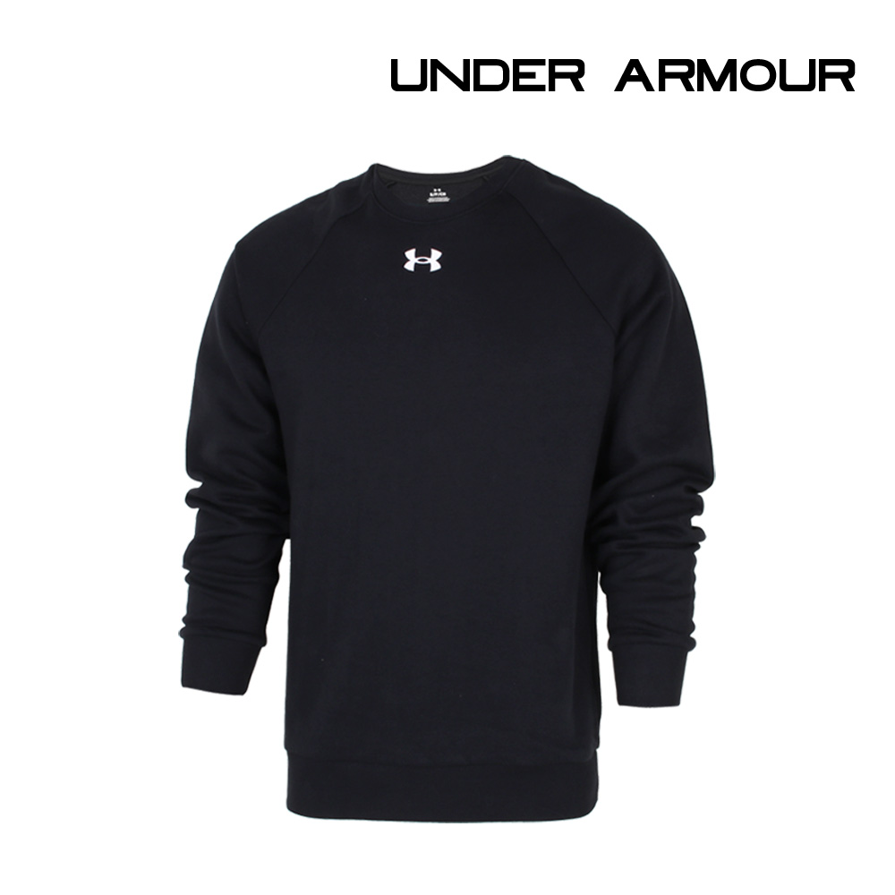 언더아머 맨투맨 라이벌 플리스 크루 남성 블랙 1379755-001