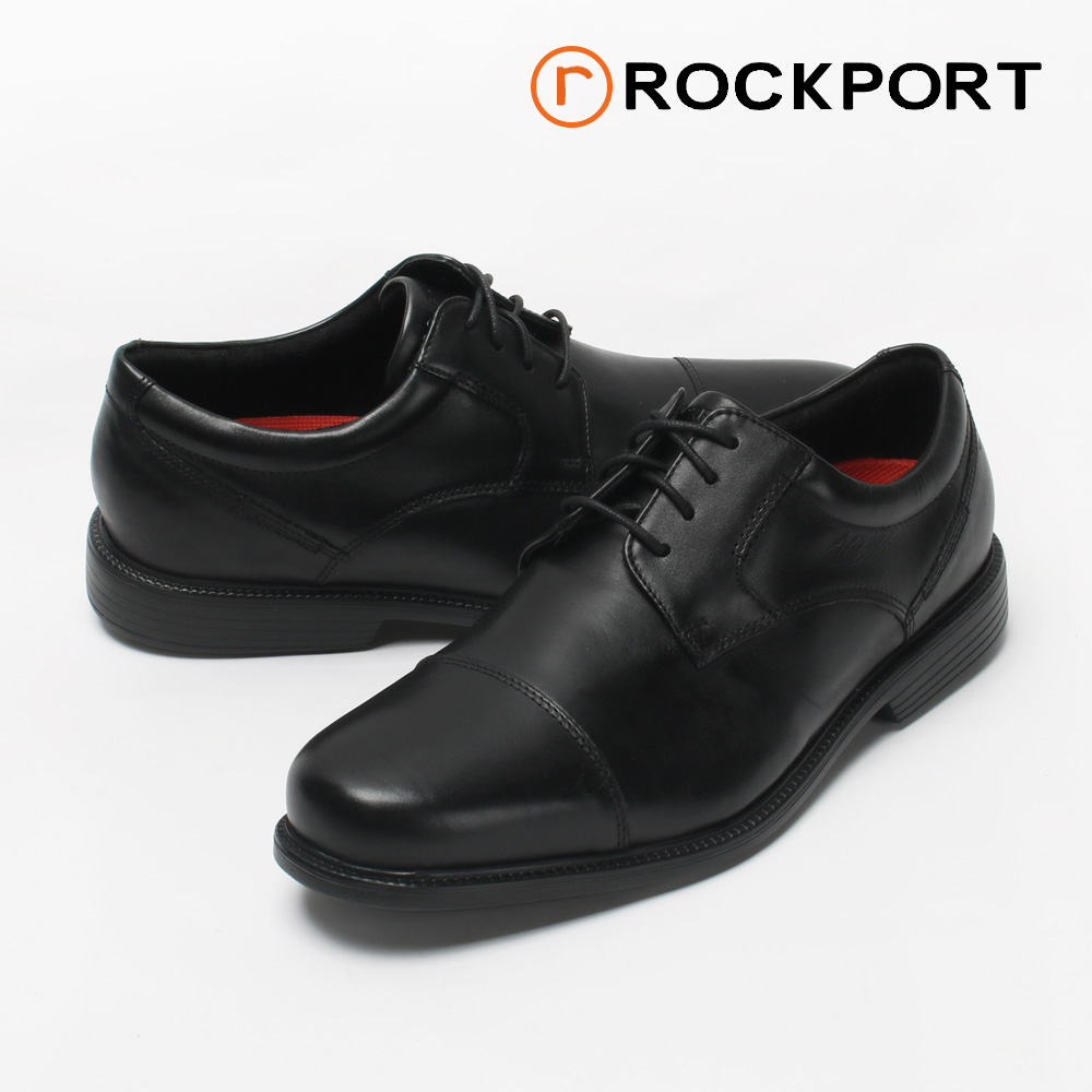 락포트 남성화 찰스로드 캡 토 정장화 블랙 W발볼 V80556