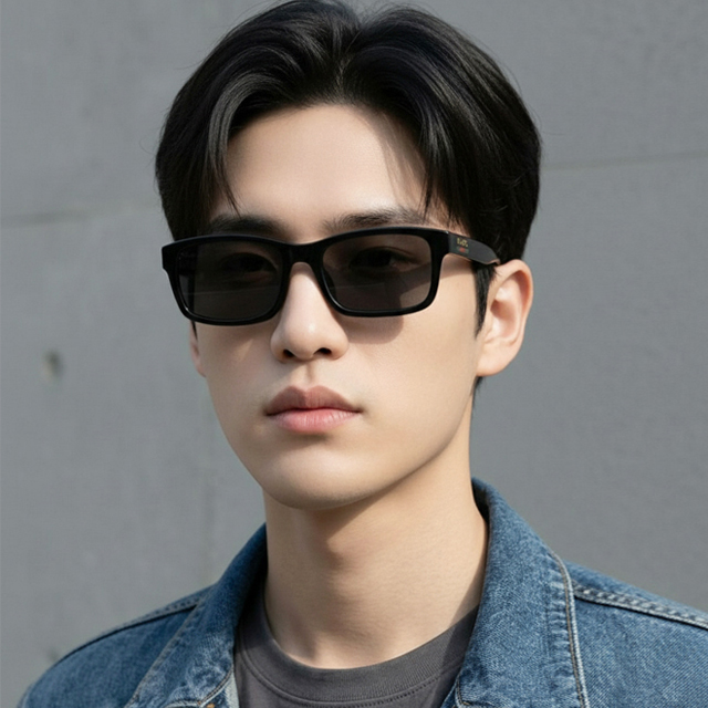 구찌 선글라스 GG1986SA 001 렉탱귤러 남자 여자 명품 뿔테 아시안핏