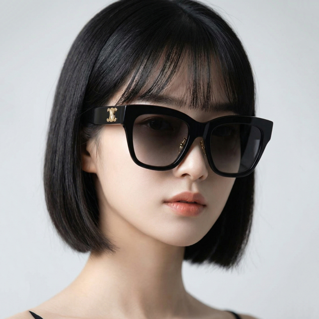셀린느 트리옹프 09 선글라스 CL40253F 01F 아시안핏 명품 오버핏 여자 남자 뿔테
