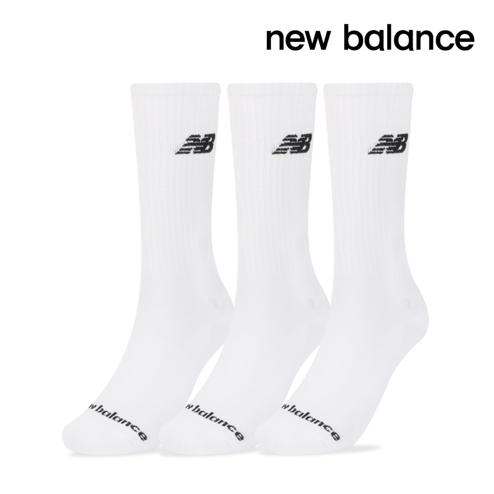 뉴발란스 양말 크루 3팩 화이트 LAS51503-WT