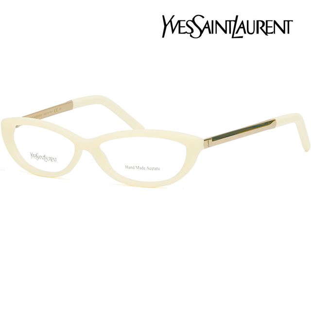 생로랑 안경테 YSL6332 8I1 명품 여자 남자 아이보리 오벌 뿔테