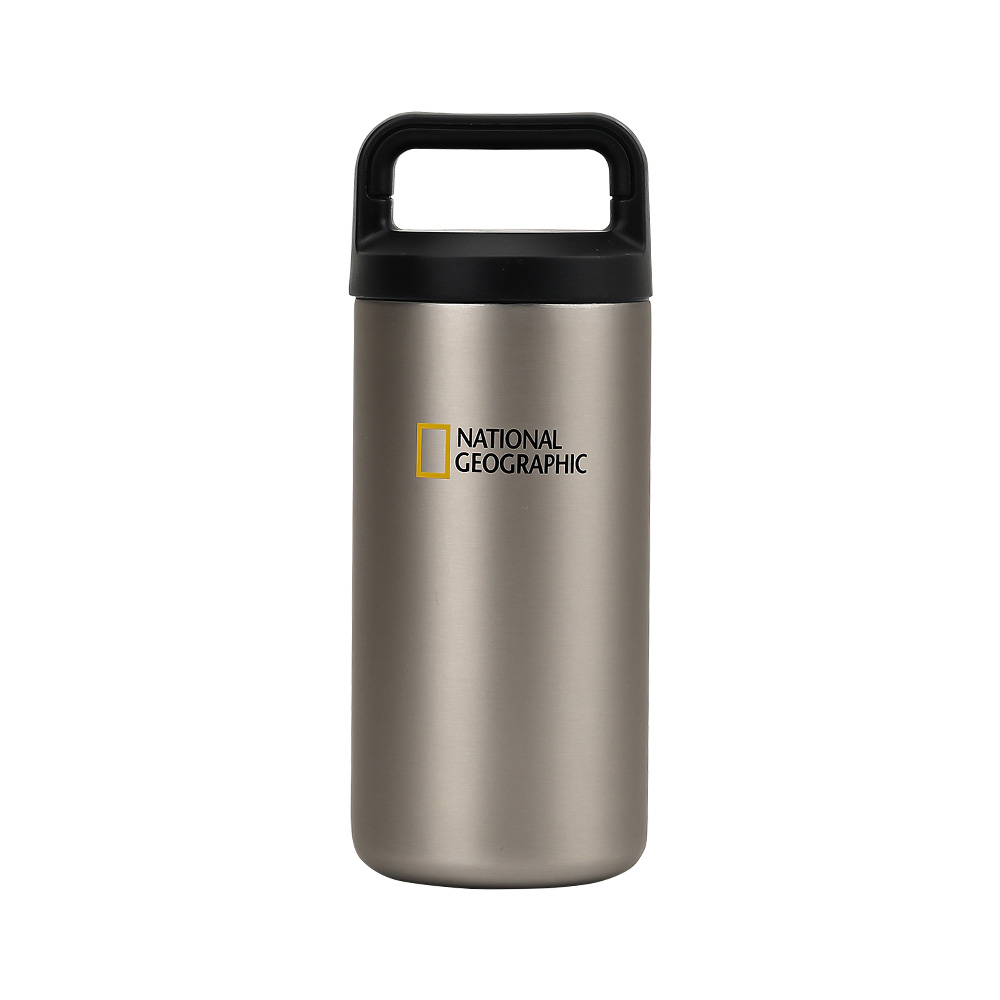 내셔널지오그래픽 비아슬림 핸들스텐 텀블러350ml(매트실버)