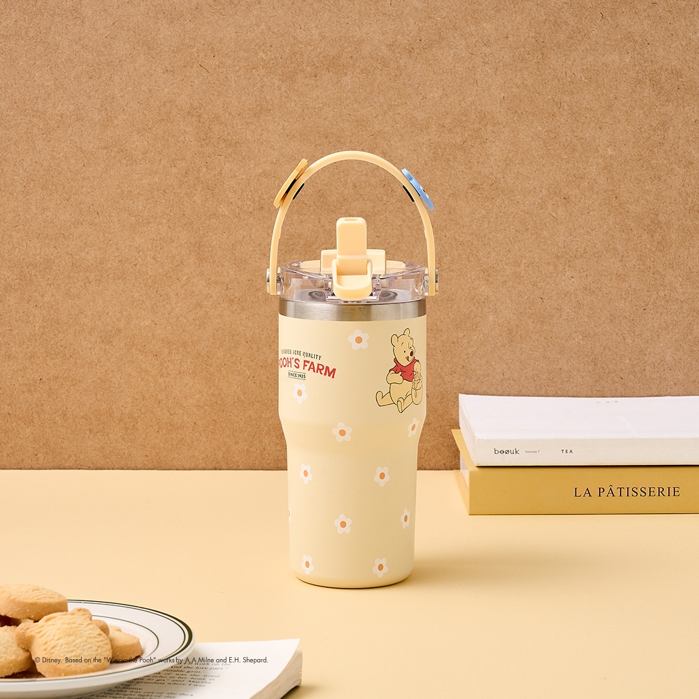 [디즈니] 곰돌이 푸 지비츠 핸들 텀블러 600ML