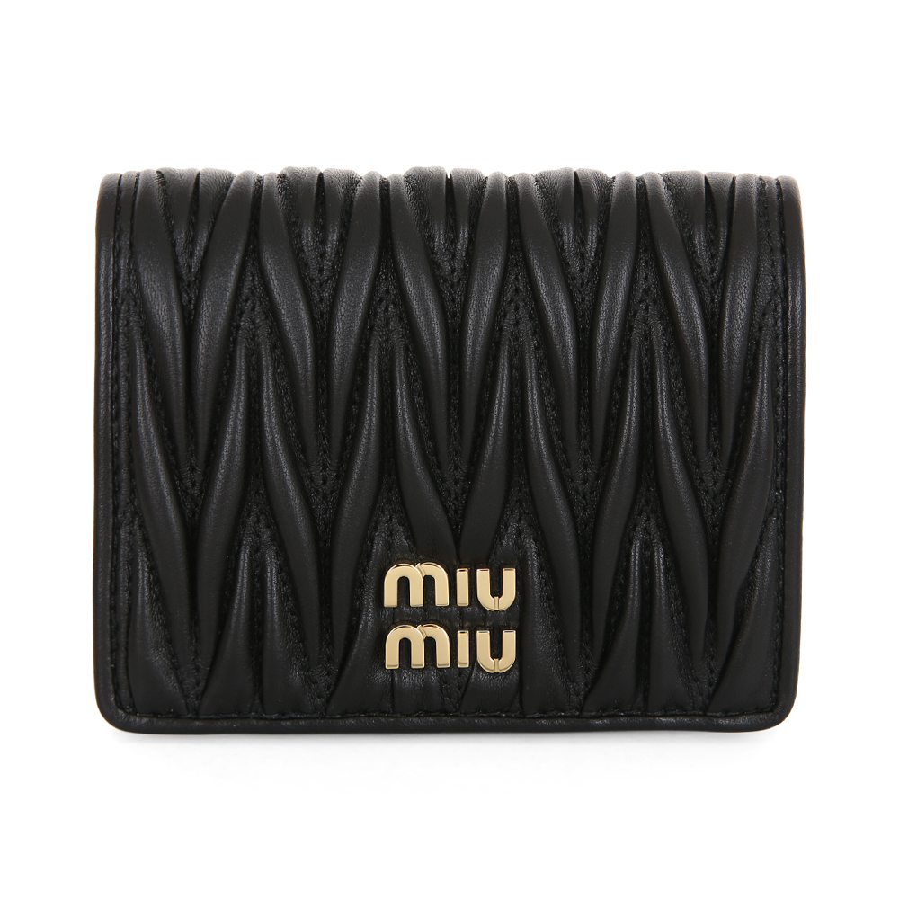 [국내/당일]26SS 5MV204 AFPP F0002 미우미우 마테라쎄 나파 레더 반지갑