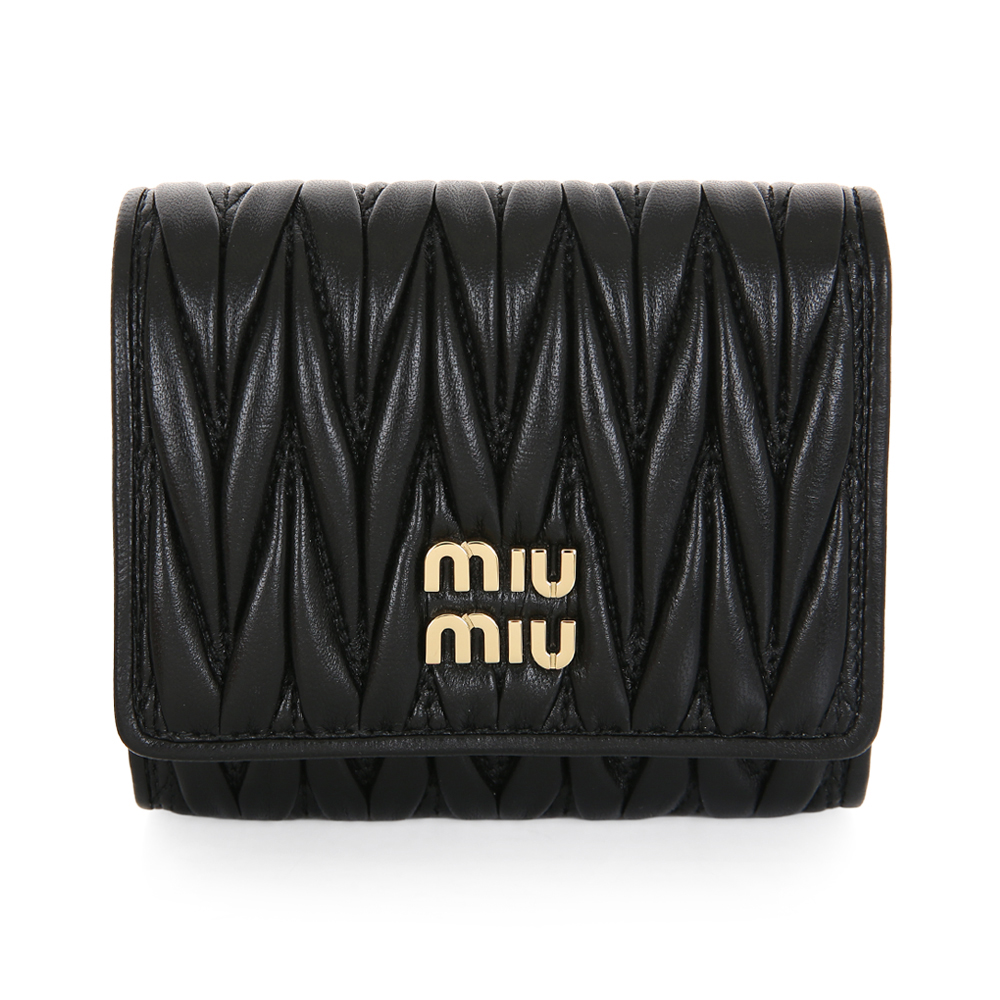 [국내/당일]26SS 5MH033 AFPP F0002 미우미우 스몰 마테라쎄 나파 레더 지갑