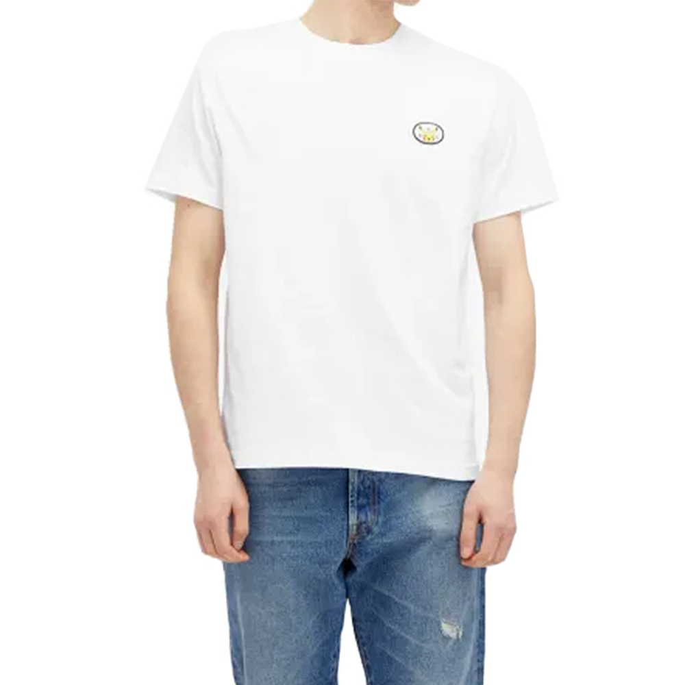 아페쎄 티셔츠 포켓몬 패치 남성 화이트 COGYB M26308 AAB