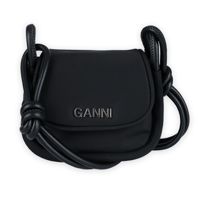 디몬트 23 F/W 가니 여성 노트 스트랩 미니 크로스백(블랙) A4903 099