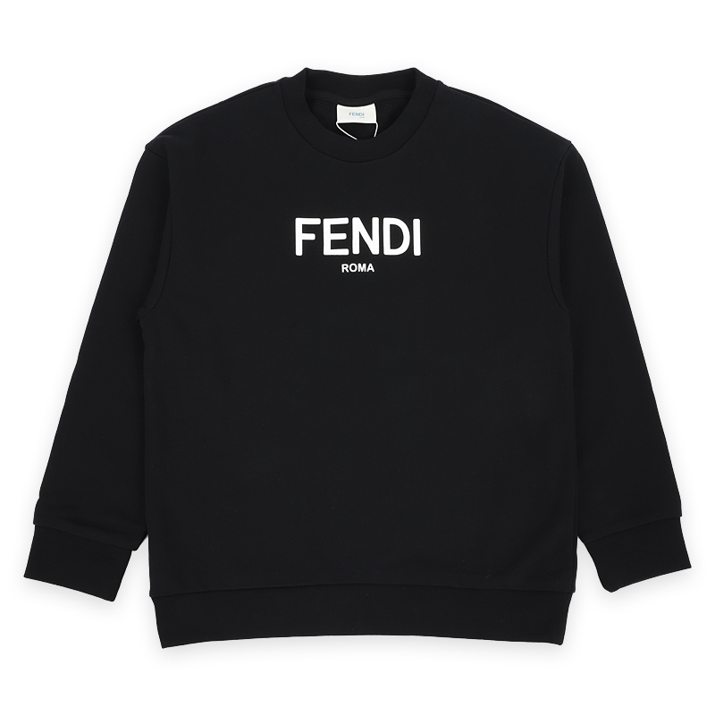 디몬트 23 F/W 펜디 키즈 로고 프린팅 맨투맨(블랙) JUH051 5V0 F0GME