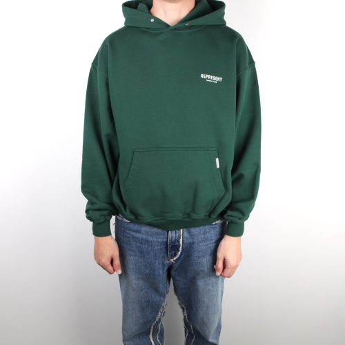 [클로딩캡슐] 클럽 로고 후드 레이싱그린 M04153 62