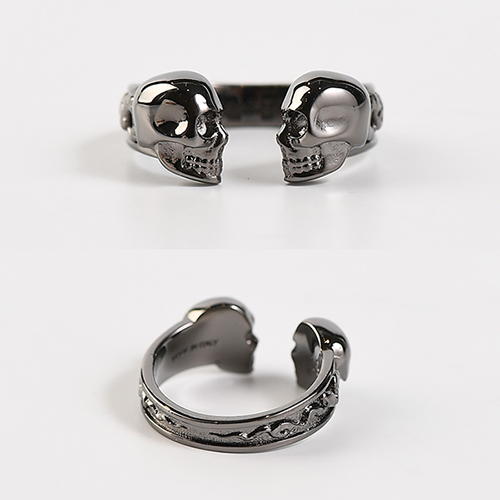 알렉산더맥퀸 554585 J160B 스컬 반지(건메탈) 554585 J160B 0995