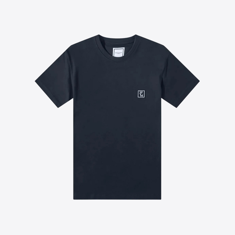 당일배송우영미 남성 WYM 메탈스퀘어 반팔 티셔츠 (네이비) W231TS03707N