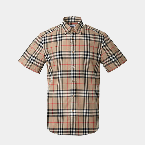 당일배송버버리 남성 빈티지 체크 포플린 셔츠 아카이브베이지 8020869 A7028