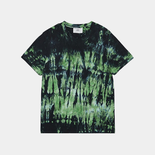 당일배송아미 남성 타이다이 그래픽 프린팅 반팔티셔츠 그린슬래쉬블랙 UTS008 728 301