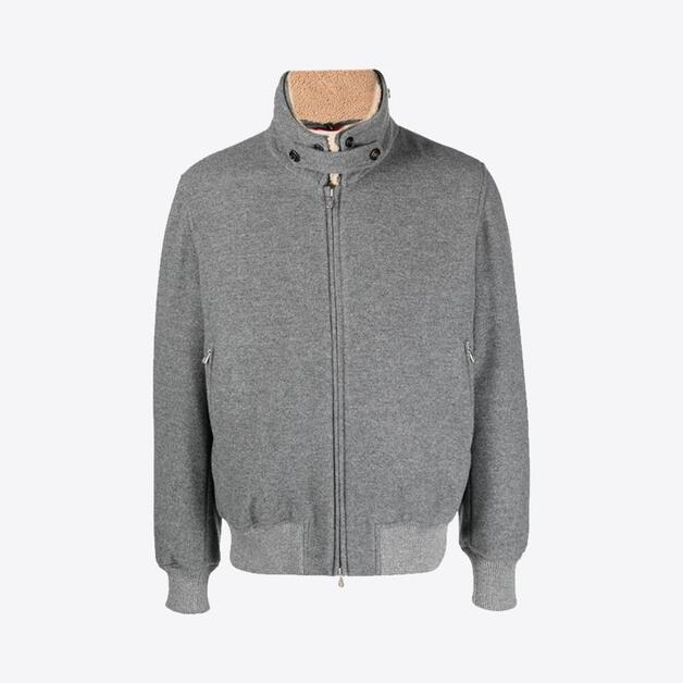당일배송브루넬로쿠치넬리 남성 퀼팅 캐시미어 봄버자켓 그레이MT4976889 CBF90
