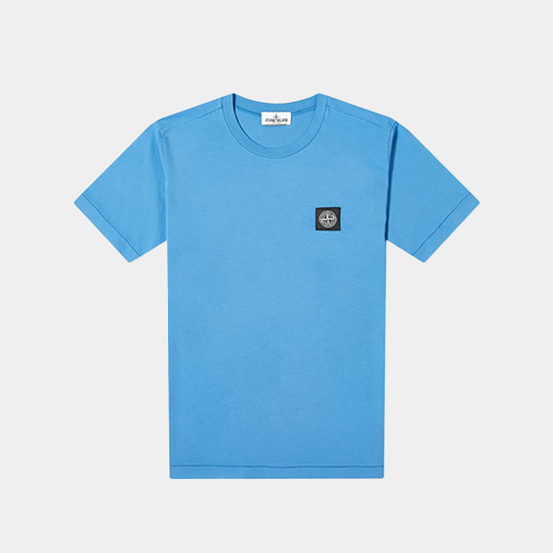 당일배송[스톤아일랜드] 731620147 V0043 가슴패치 라운드 블루 키즈 반팔