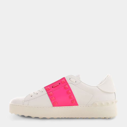당일배송발렌티노 여성 언타이틀 오픈 스니커즈 화이트핫핑크 TW2S0A01 UTU 42Z
