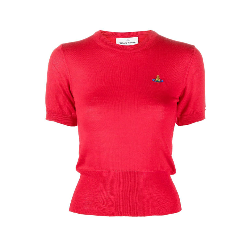 당일배송[비비안웨스트우드] 18030020 Y000Q H401 베아 울실크 니트 레드 여성 반팔