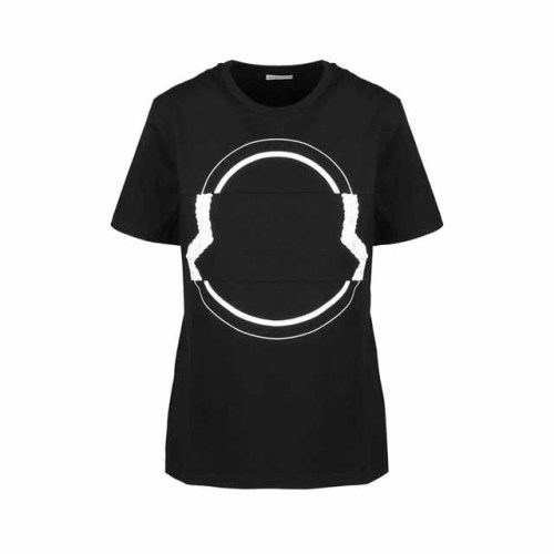 몽클레어 빅 로고 반팔티셔츠 블랙 여성 8C74310 V8094 999