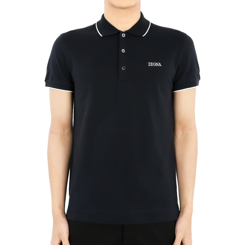 디몬트 24 S/S 에르메네질도제냐 남성 로고 PK 반팔(네이비) E7358A5 B746 B09