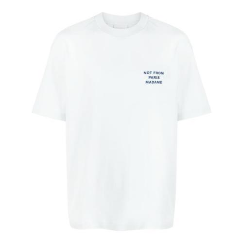 23SS 당일 드롤드무슈 슬로건 반팔 라이트블루 TS101 CO002 LBE