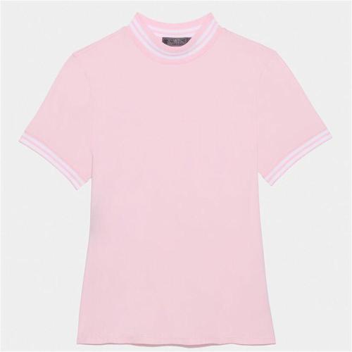 (국내배송) 지포어 여성 페더 웨이트 모크넥 티셔츠 G4LS23K867-BLUSH