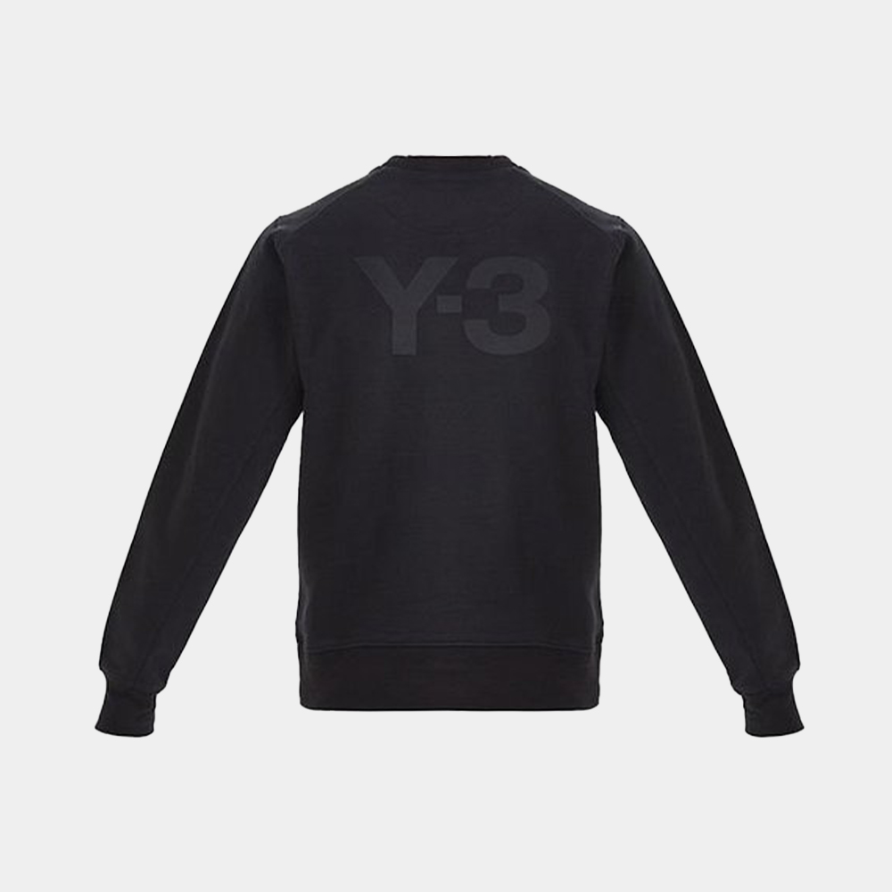 당일배송Y-3 남성 백 로고 크루넥 맨쿠맨 블랙 FN3373