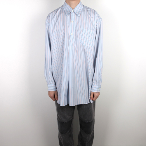[클로딩캡슐] 팝오버 셔츠 소닉 블루 스트라이프 M2232PSS