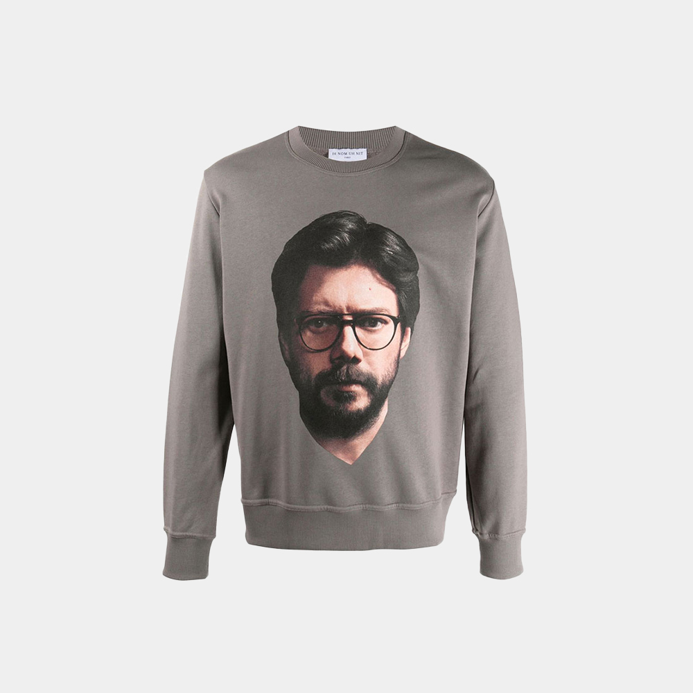 당일배송이놈어닛 남성 로고 프린트 크루넥 그레이 맨투맨 NUW20296 019