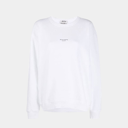 당일배송아크네 남성 리버스로고 스웨트 옵틱화이트 맨투맨 AI0045 183